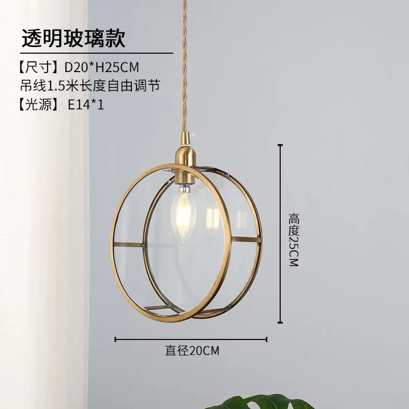 suspension en verre créative style nordique pour décoration intérieure - vue 8 sur 9