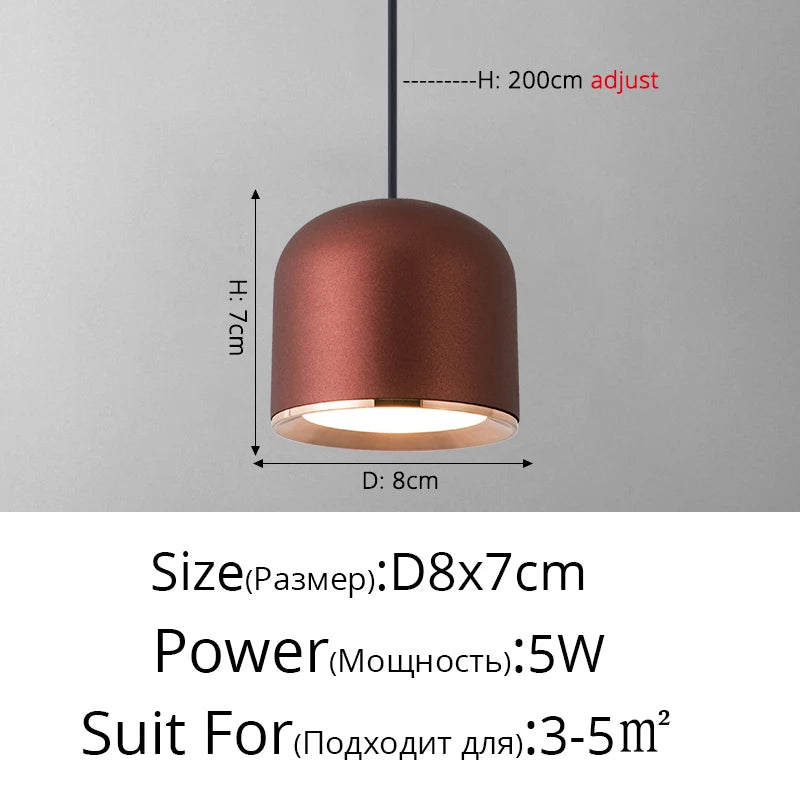 lustre led minimaliste nordique pour bar et restaurant