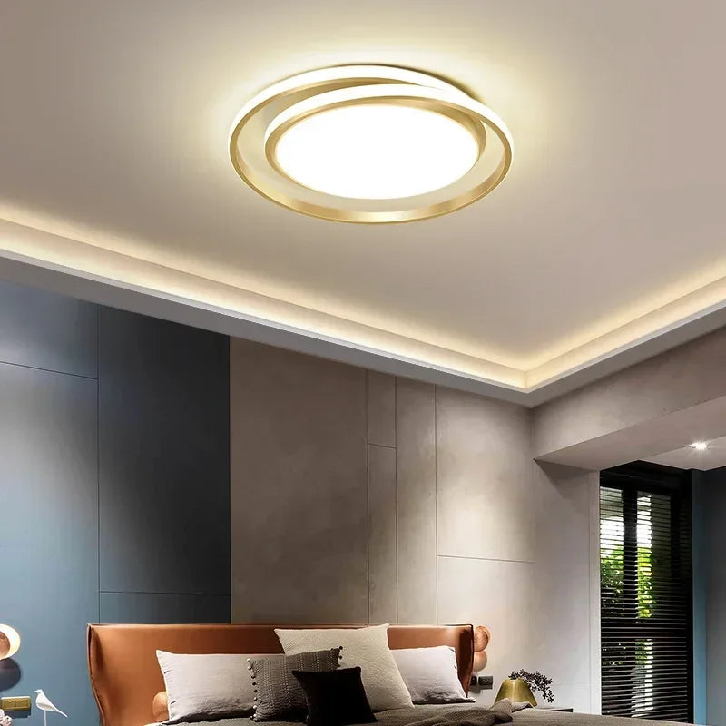 lustre moderne en or pour décoration intérieure élégante - vue 6 sur 10