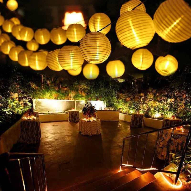 guirlande lumineuse solaire led pour décorations d'extérieur festive - vue 1 sur 7