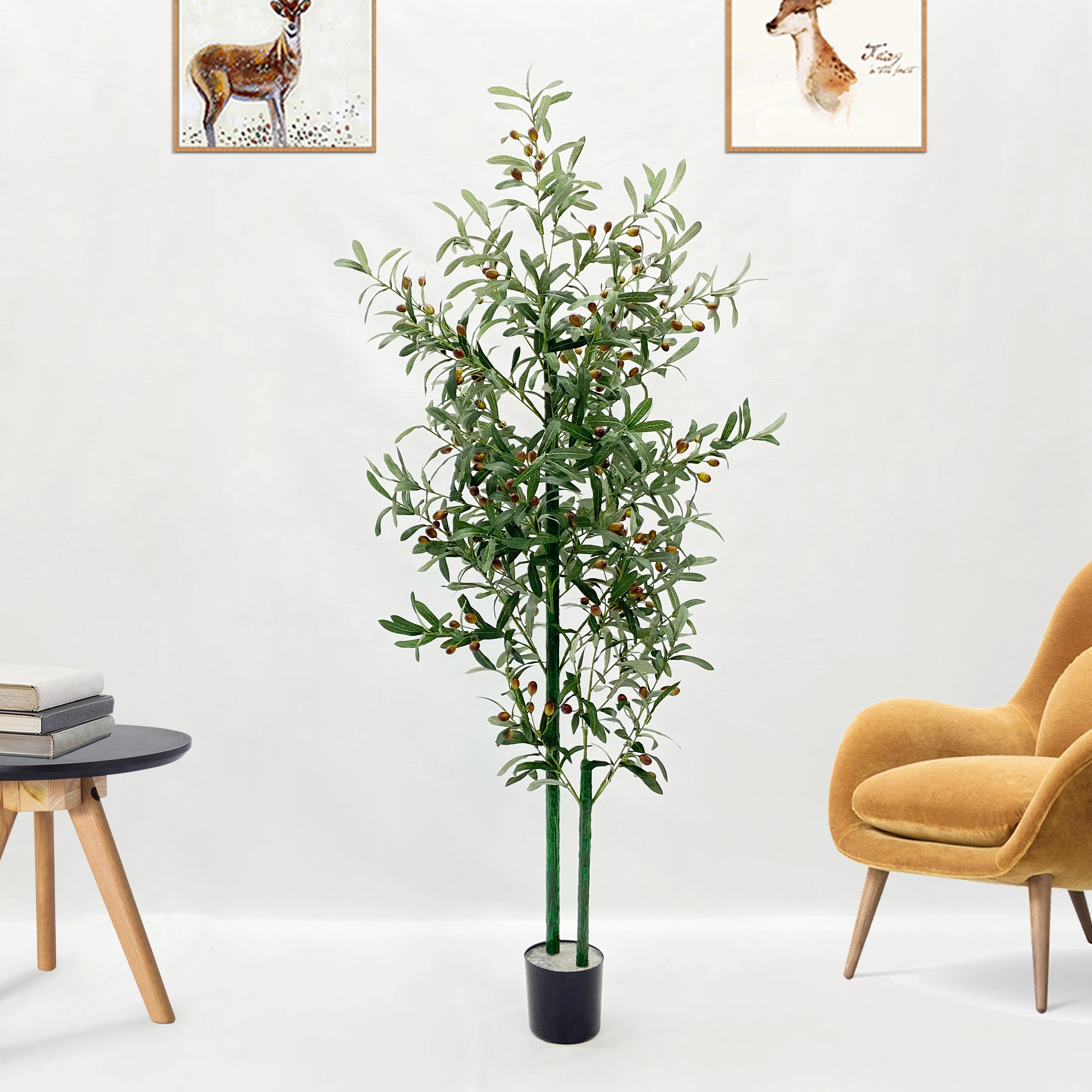 plante artificielle en pot pour décoration intérieure moderne - vue 4 sur 12