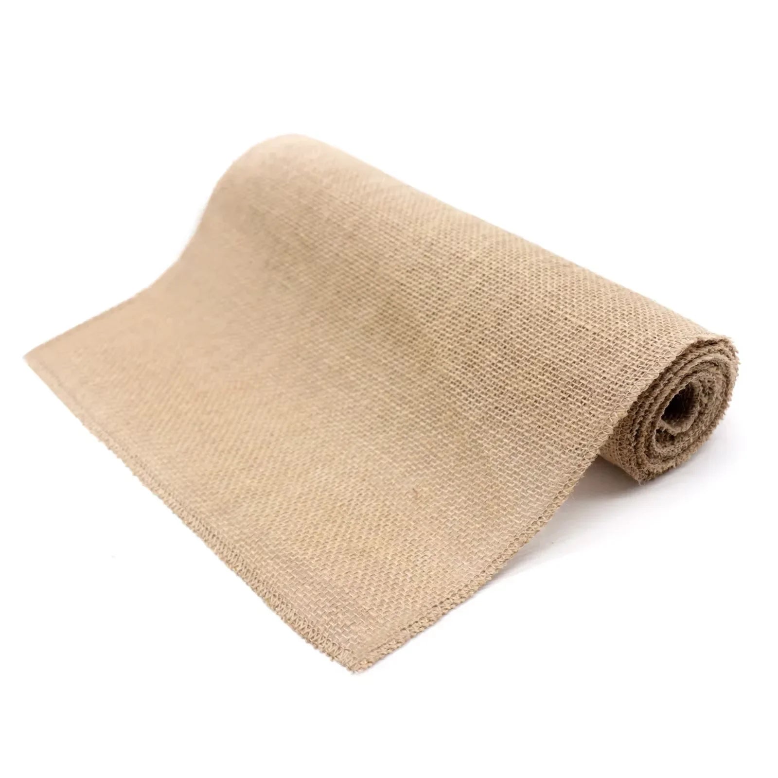 Chemin de table rustique jute et lin tissé