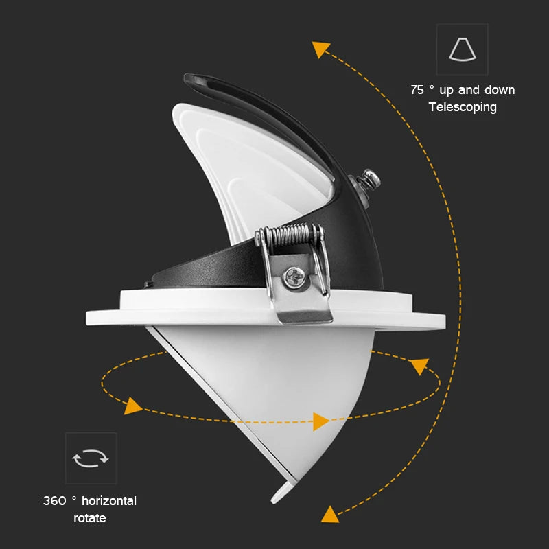 spot led encastré pour éclairage intérieur moderne - vue 4 sur 6