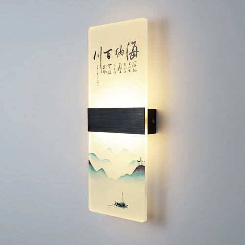 applique murale japonaise en acrylique pour décoration moderne - vue 2 sur 14
