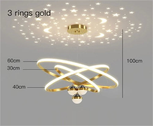 lustre led romantique projecteur de ciel étoilé avec télécommande - vue 14 sur 16