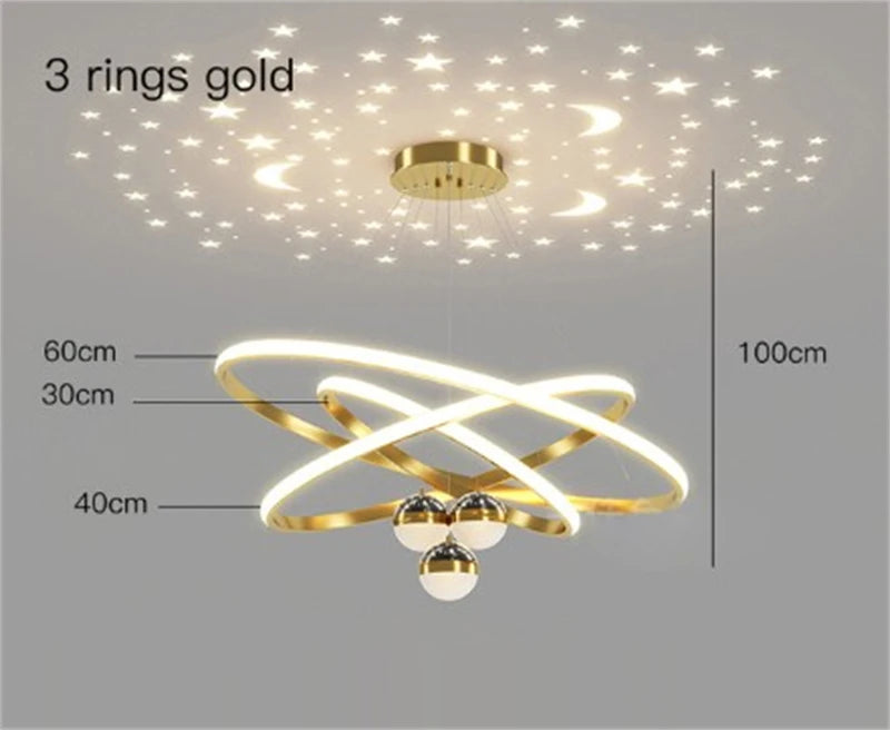lustre led romantique projecteur de ciel étoilé avec télécommande - vue 13 sur 16