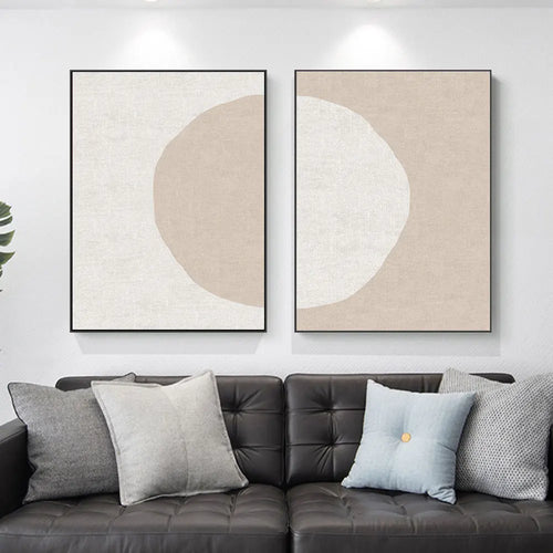 décoration abstraite moderne cercles sur toile pour la maison - vue 2 sur 8