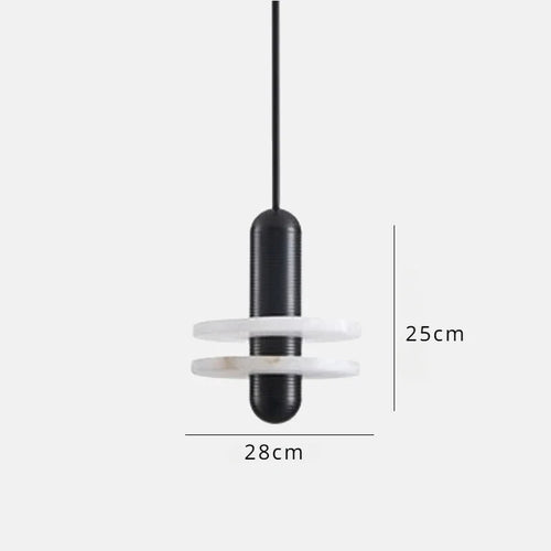 suspension en marbre à led design pour intérieur élégant - vue 12 sur 14