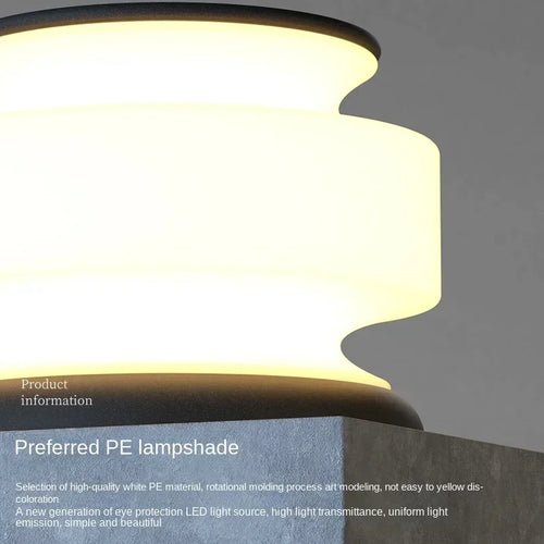 lampe solaire étanche pour éclairage extérieur moderne jardin et paysage - vue 7 sur 8