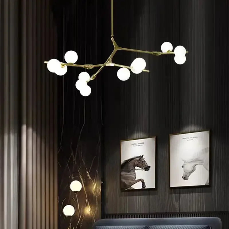 lustre moderne en verre design pour votre décoration intérieure - vue 2 sur 9