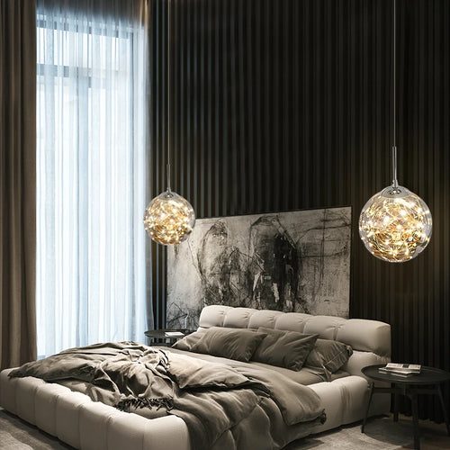 suspension moderne nordique en forme d'étoile pour intérieur - vue 2 sur 8