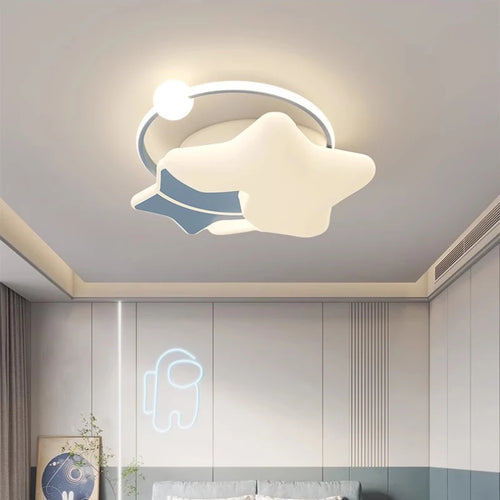 plafonnier moderne étoilé pour chambre d'enfant chaleureuse et romantique - vue 5 sur 9