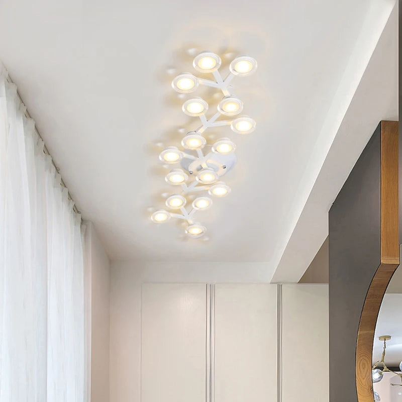 plafonnier nordique long décoratif moderne étoile prunier - vue 4 sur 11