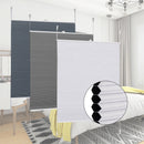 Store plissé alvéolé sans perçage pour fenêtres chambre