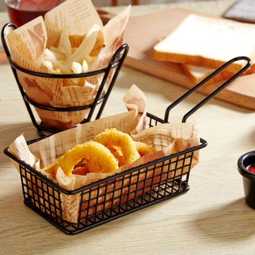 panier à frites en acier inoxydable pour aliments frits - vue 3 sur 14