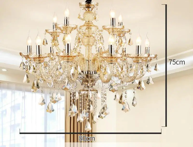 lustre en cristal moderne pour décoration intérieure élégante - vue 9 sur 15