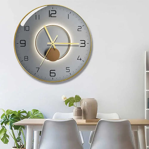 horloge murale en verre design moderne géométrique créatif décoratif - vue 5 sur 18