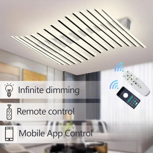 lustre nordique acrylique led moderne pour bar restaurant - vue 7 sur 12