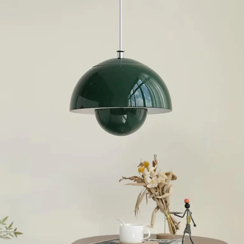 Moderne Nordique Danois Designer LED Suspension Lumière Fleur Bud Décor Art Suspendus Lustres Lampe Maison Chambre Cuisine Lampe De Chevet - vue 3 sur 10