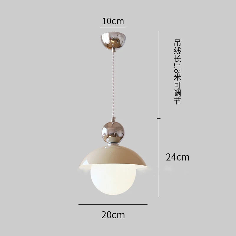 lustre boule de verre lumineux pour intérieur élégant - vue 6 sur 8