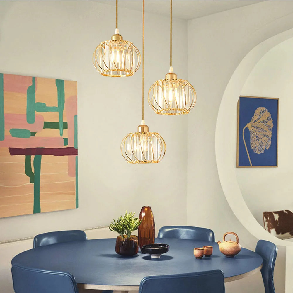 Simple Nordic glass chandelier, modern LED lights for living room, study, hallway, hallway, flat lamps, interior lighting - vue 3 sur 7