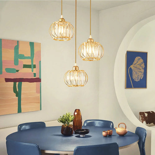 Simple Nordic glass chandelier, modern LED lights for living room, study, hallway, hallway, flat lamps, interior lighting - vue 4 sur 7