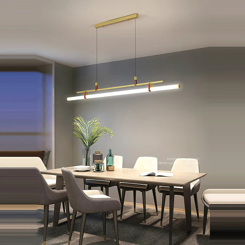 lustre minimaliste à led tendance pour éclairage moderne - vue 5 sur 10