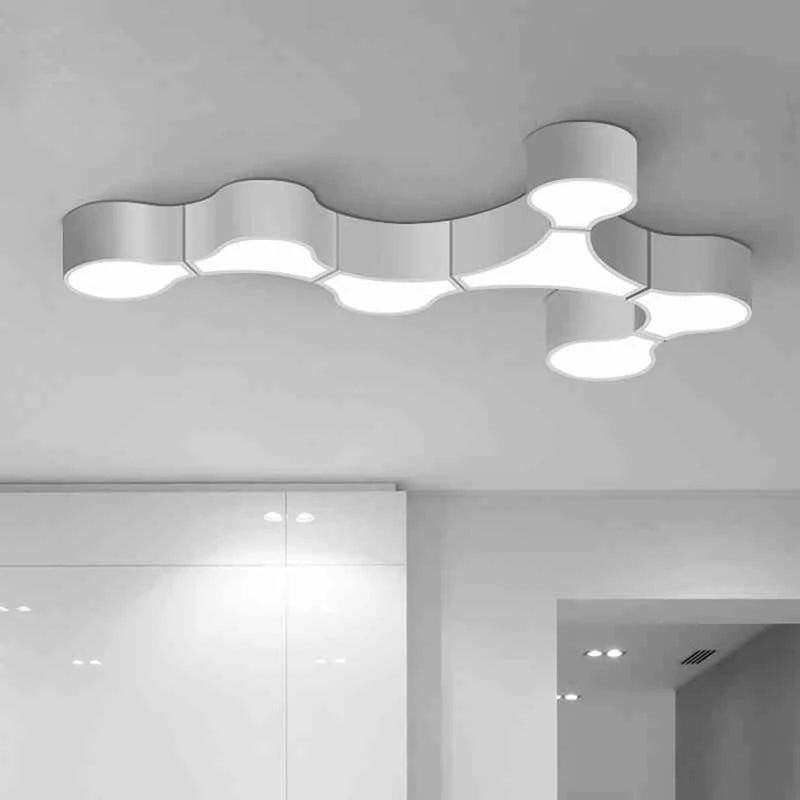 Plafonnier led moderne adn pour décoration intérieure loft café bar - vue 4 sur 24