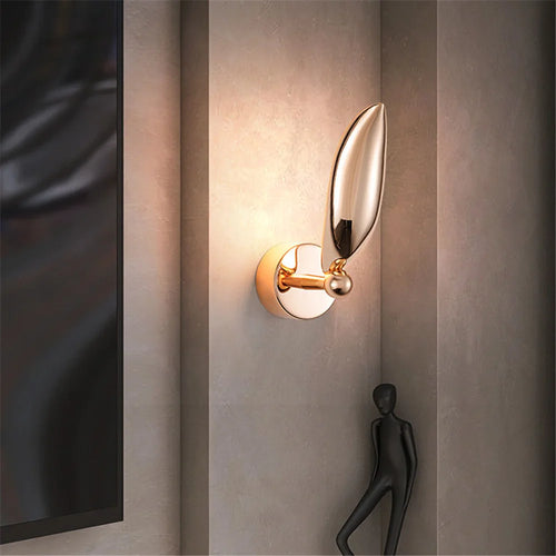 Applique murale Led de luxe en forme de mouette dorée - vue 9 sur 8