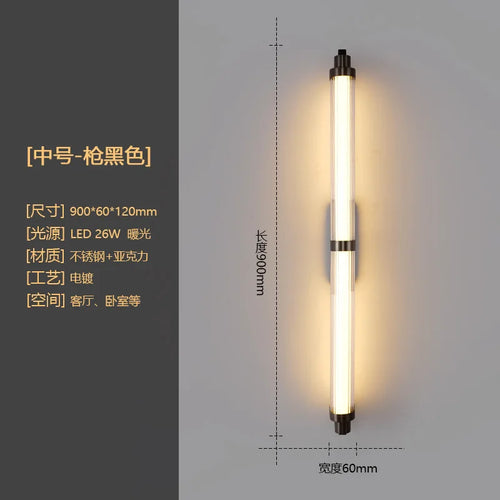 applique murale cylindrique à led moderne pour intérieur élégant - vue 11 sur 10