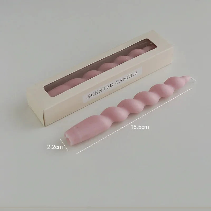 bougie parfumée en spirale pour aromathérapie et décoration festive - vue 8 sur 19