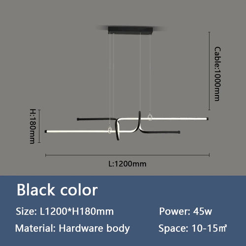 lustre moderne luxe suspendu éclairage design élégant - vue 9 sur 8