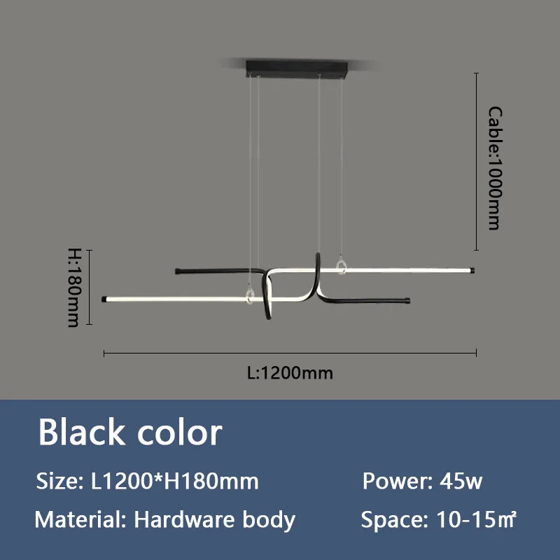 lustre moderne luxe suspendu éclairage design élégant - vue 8 sur 8