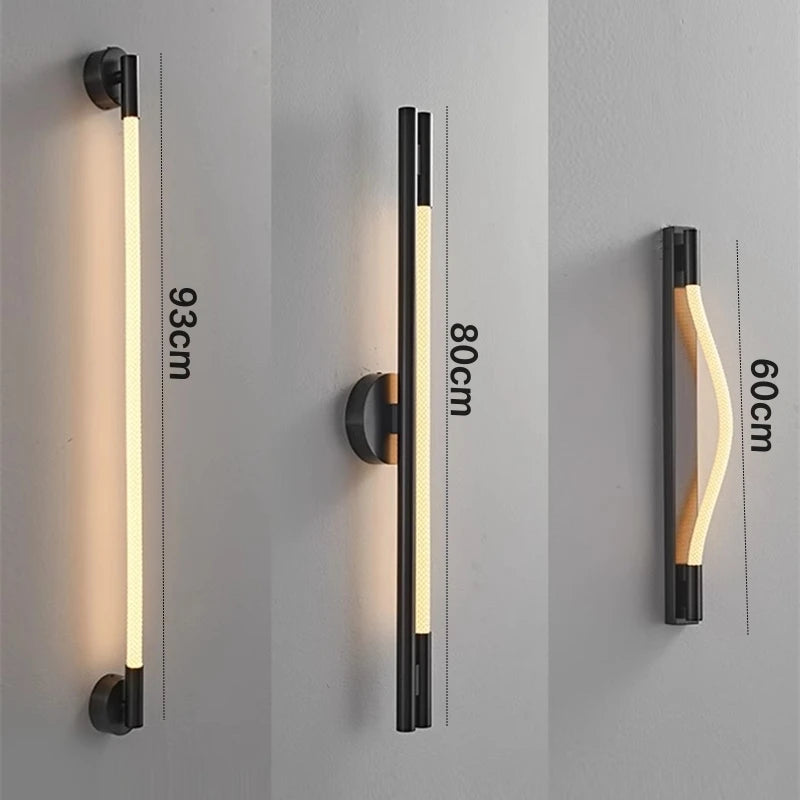 applique murale led minimaliste en silicone et fibre tissée - vue 4 sur 13