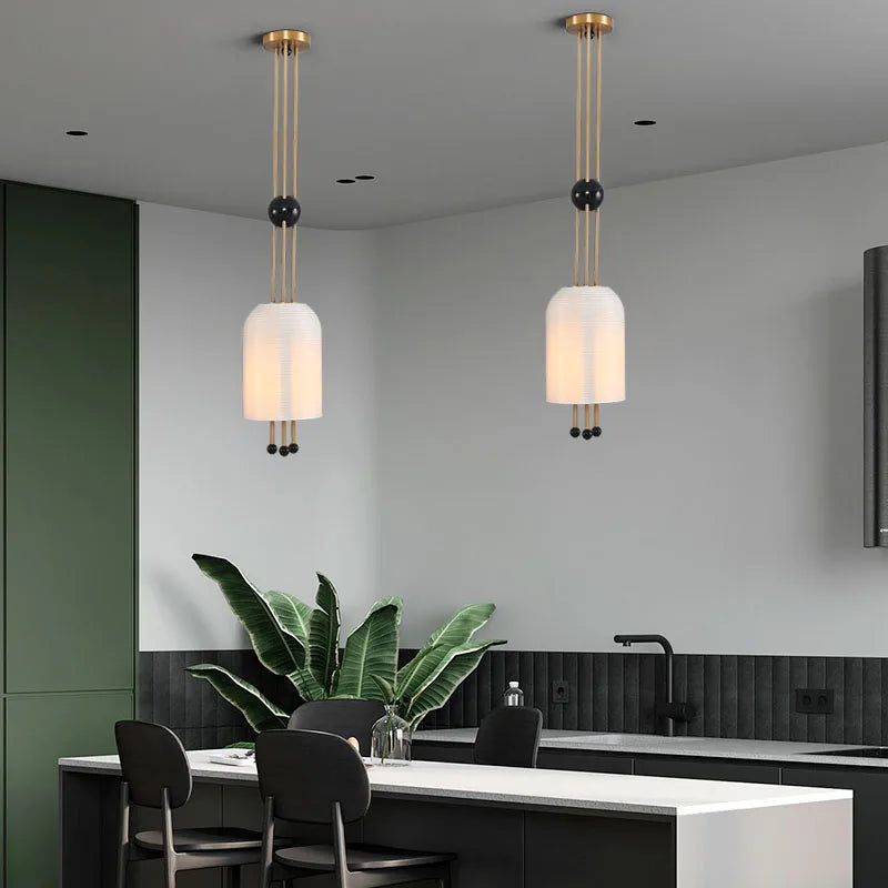 suspension moderne en verre pour décoration créative et élégante - vue 2 sur 7