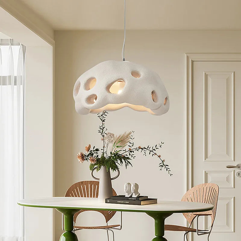 Nordic Minimalist Restaurant Pendant Lamp, Designer Style Dining Table Lamp, Modern Art, Japanese Style Silent Wind Pendant Lamp - vue 2 sur 11