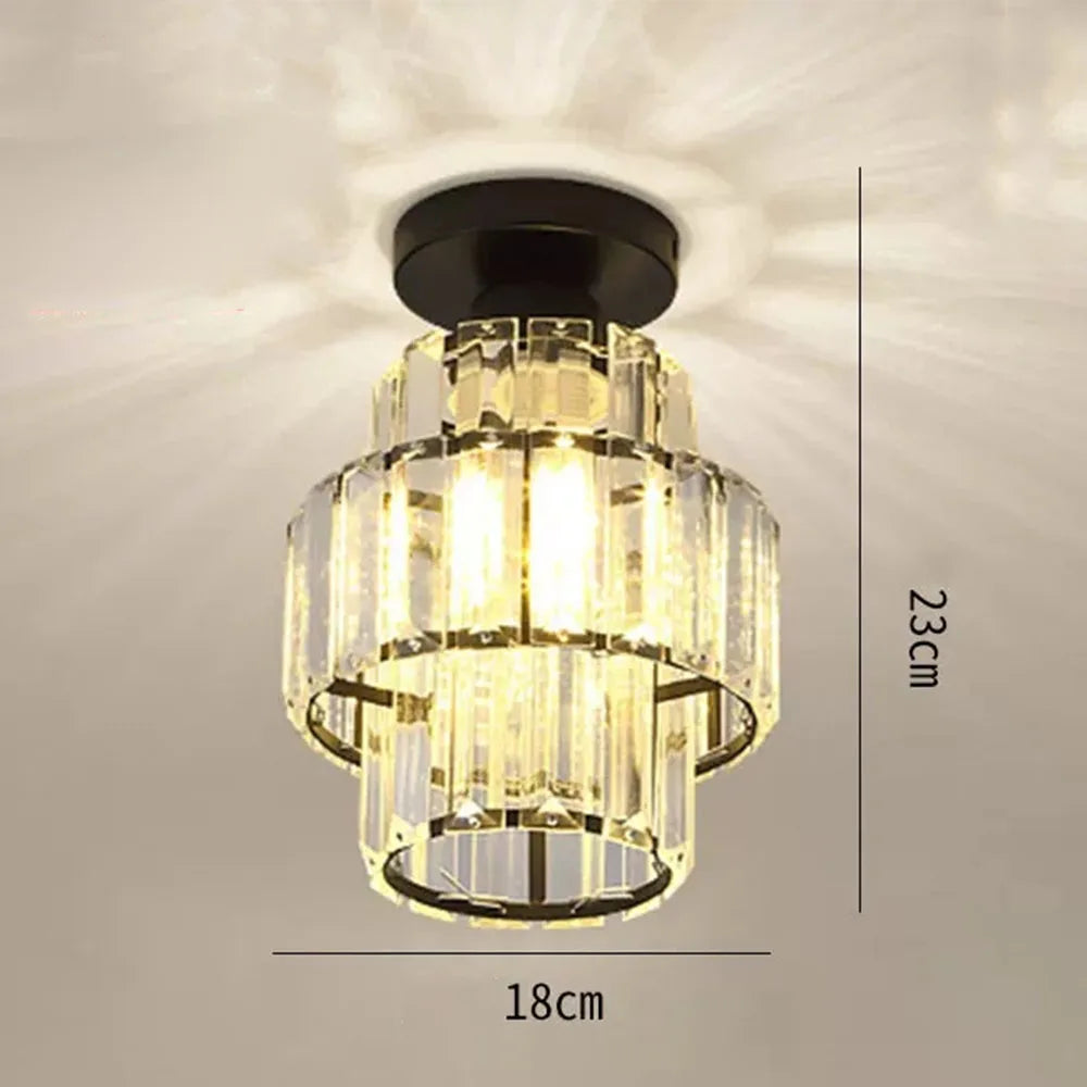 plafonnier en cristal k9 moderne pour décoration intérieure élégante - vue 6 sur 6