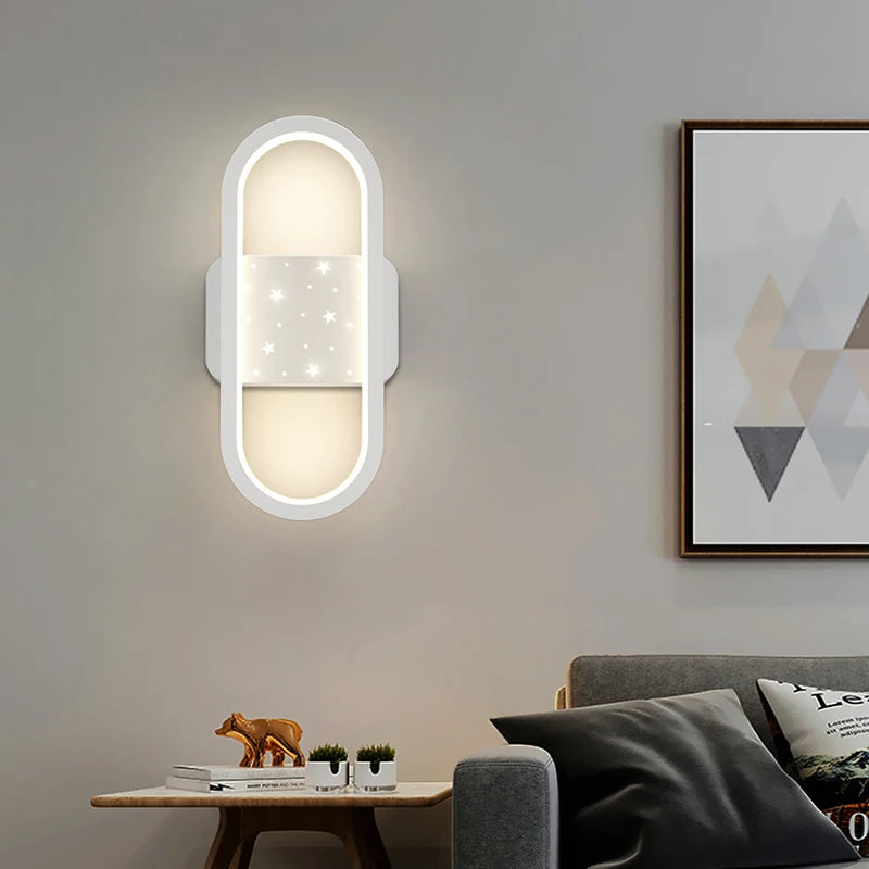 applique murale ovale minimaliste en aluminium pour escalier - vue 6 sur 18
