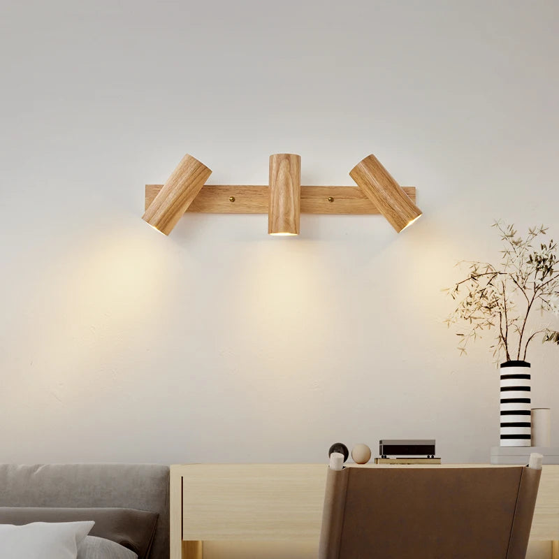 applique murale bois style nordique pour décoration intérieure - vue 2 sur 9