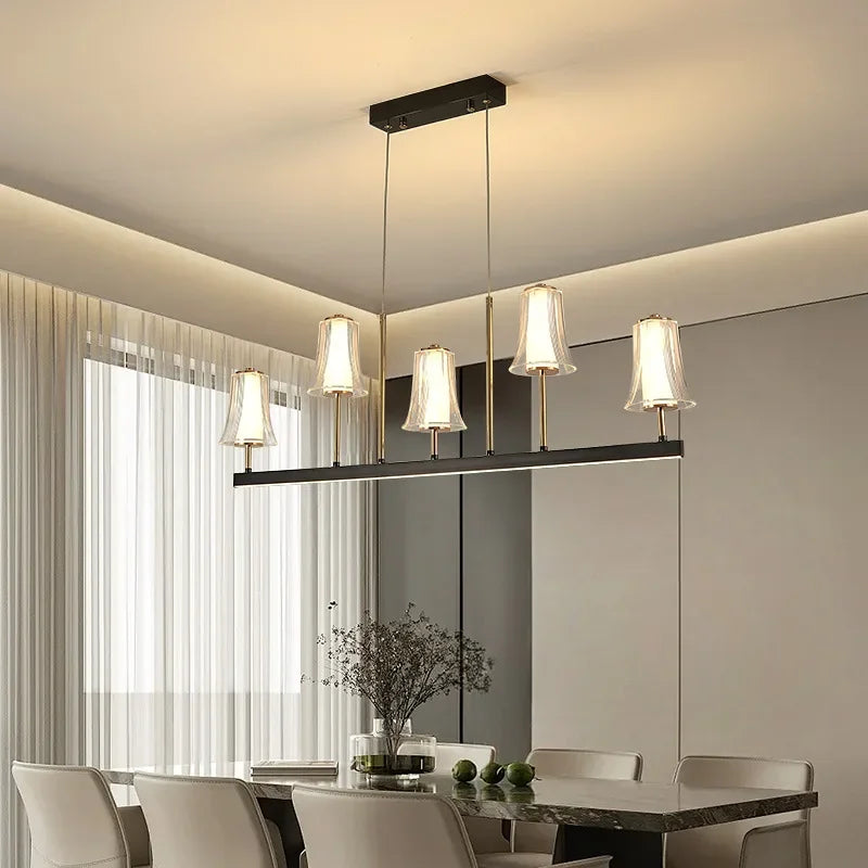 lustre postmoderne design minimaliste lampe led pour intérieur élégant - vue 4 sur 10