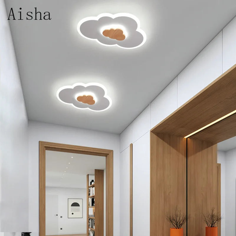 plafonnier nuage à LED style nordique pour enfants - vue 3 sur 7