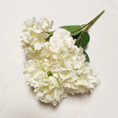 bouquets d'hortensias artificiels en soie pour décoration florale - vue 13 sur 12