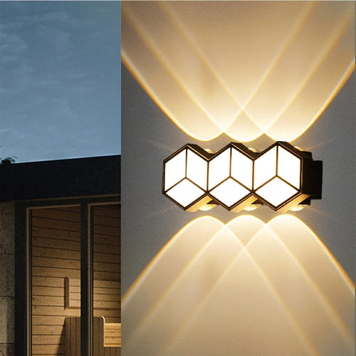 Applique murale imperméables extérieures lampe de applique murale LED moderne Applique murale décorative intérieure extérieure Garage luminaire mural étanche - vue 3 sur 9