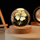 boule de cristal 3D système solaire gravé cadeau décoratif