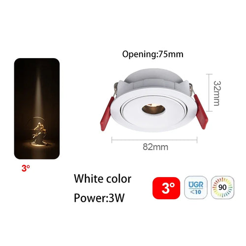 spot led ultra fin à angle de faisceau pour éclairage intérieur - vue 19 sur 24