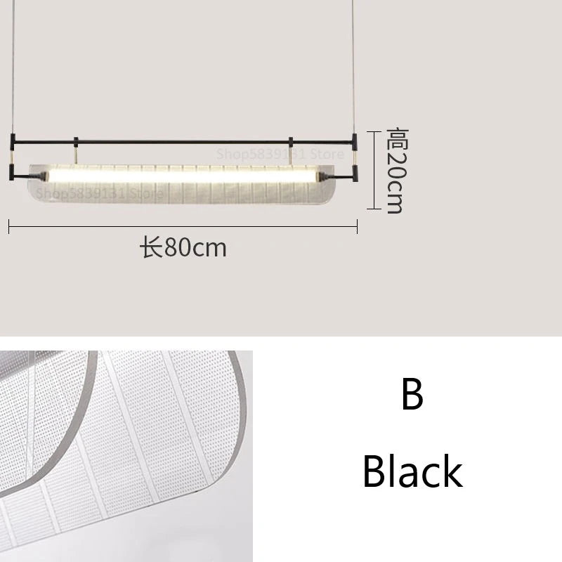 suspension minimalistes italiennes en acrylique led modernes - vue 10 sur 18