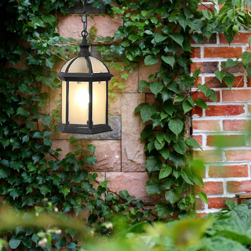 lustres extérieurs rétro créatifs pour jardin et gazébo - vue 3 sur 6