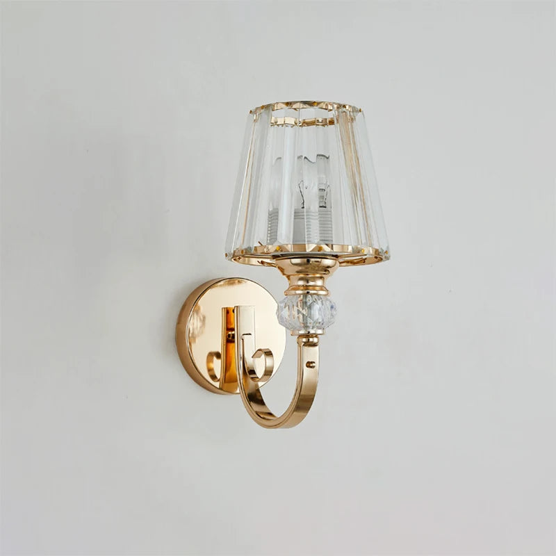 applique murale en cristal luxe design moderne nordique à led - vue 4 sur 9