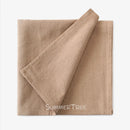 Serviette de table coton lavé style vintage lot10