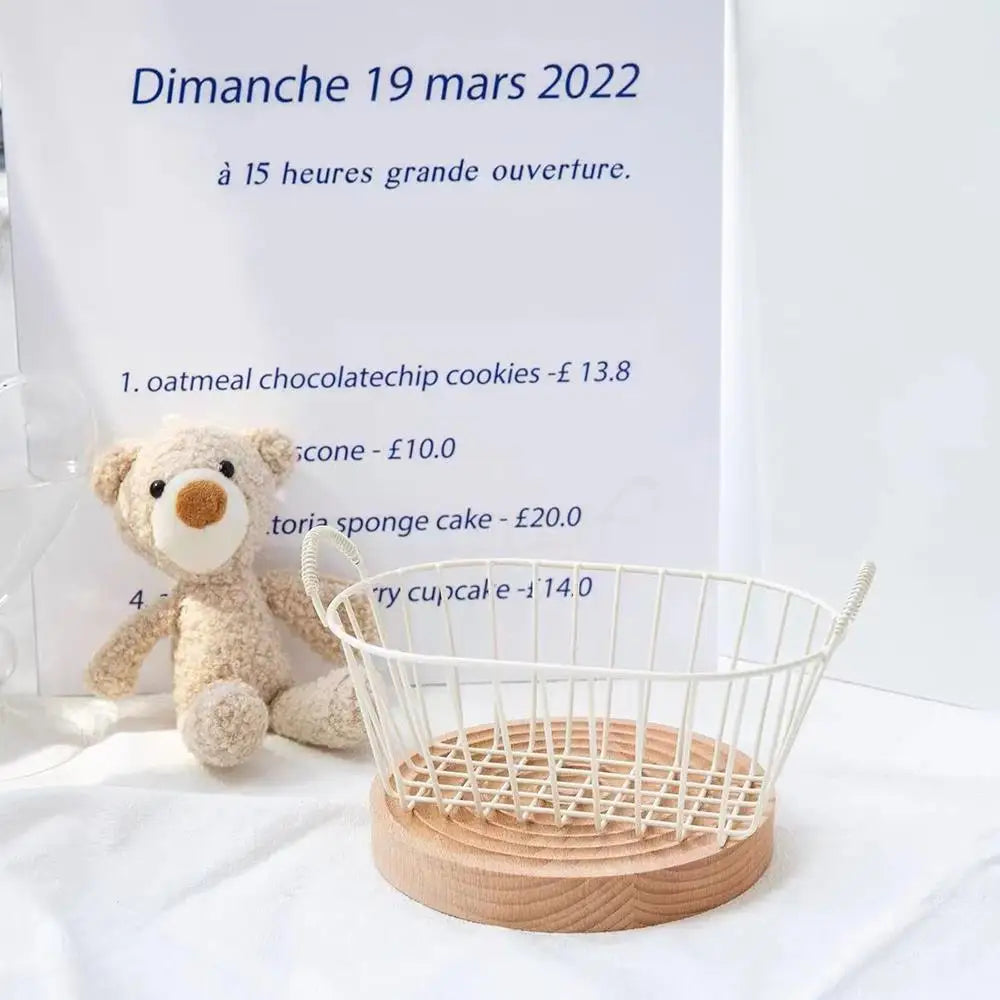 paniers en fil de fer pour rangement et organisation - vue 7 sur 8